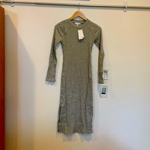 Women’s grey cotton sweater dress xs